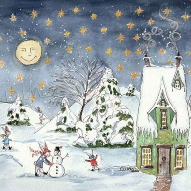 Snowflake Glen - Original 12x9