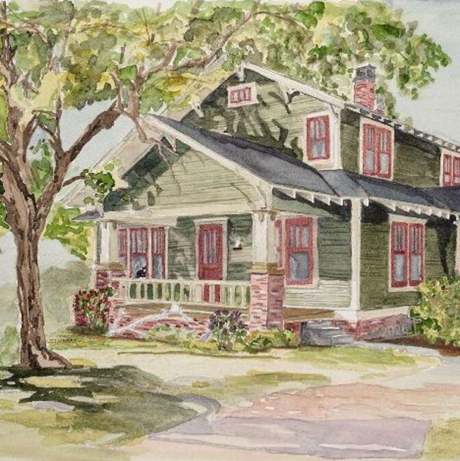 My Front Porch - Original 16x12