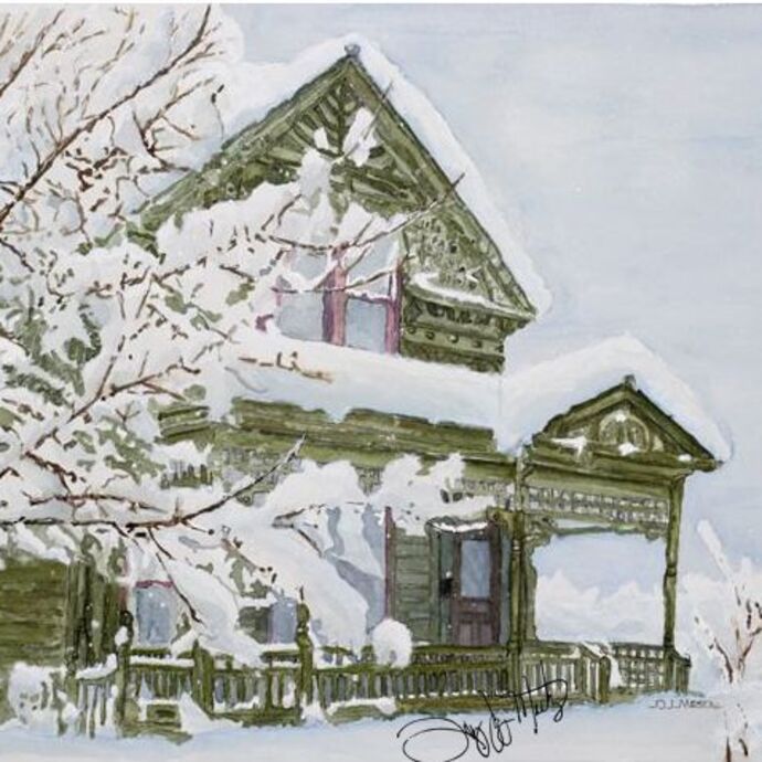 Let It Snow - Original 16x12

