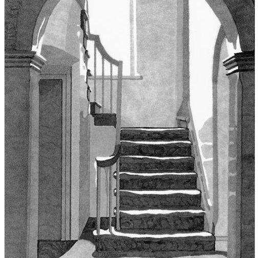 The Stairs - Original in Private Collection