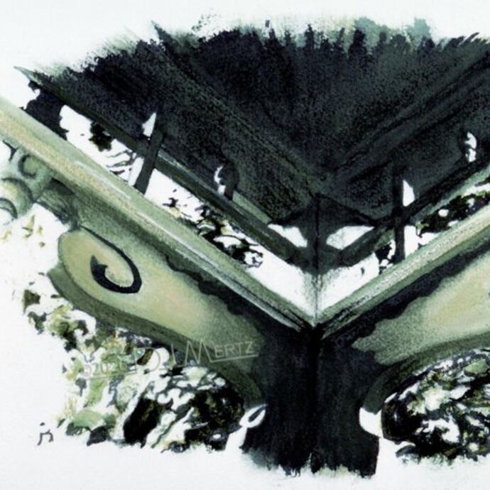 Beauty In Architecture - Original Framed 26x22